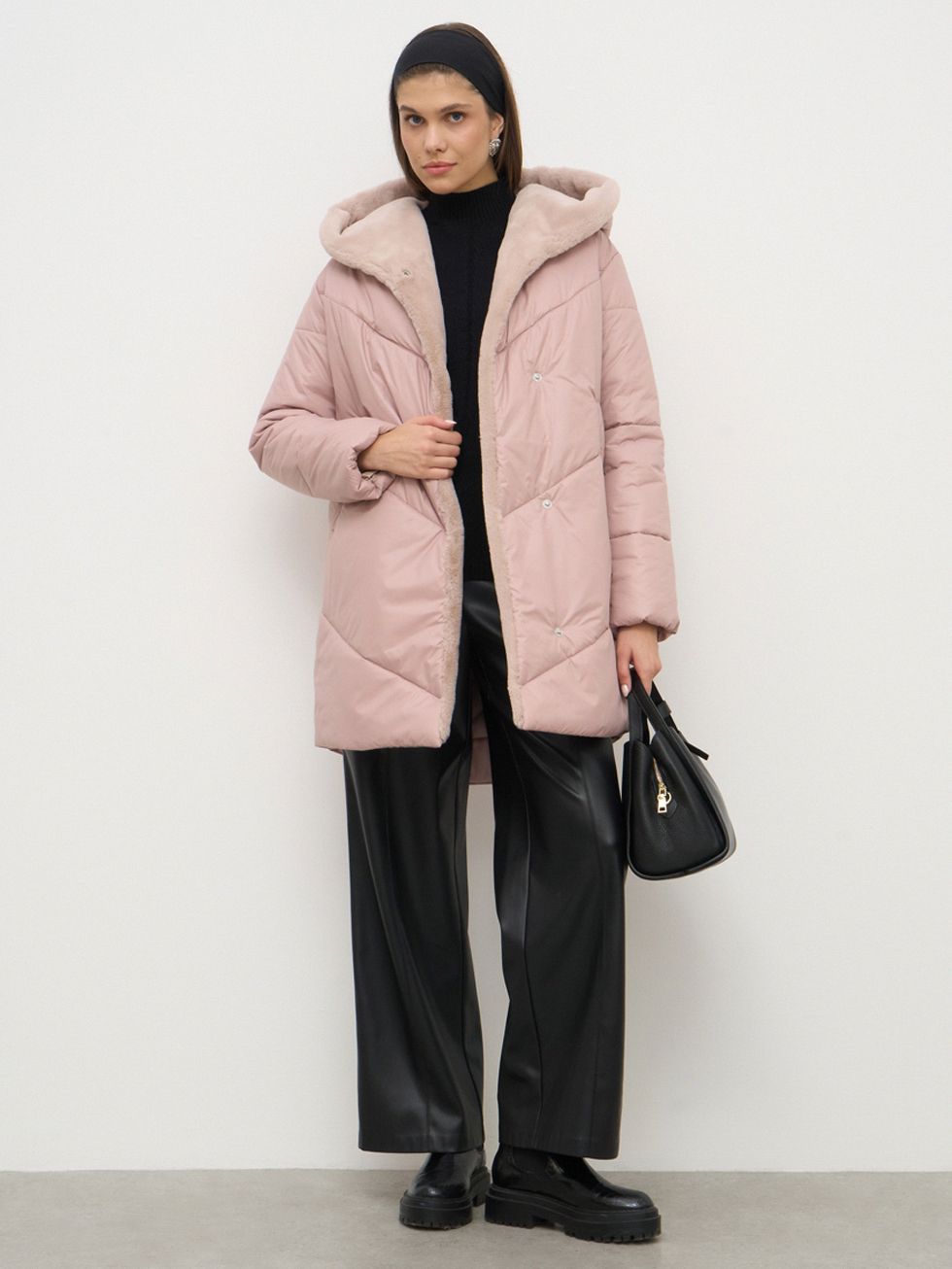 ПУХОВИК ЖЕНСКИЙ, РОЗОВЫЙ