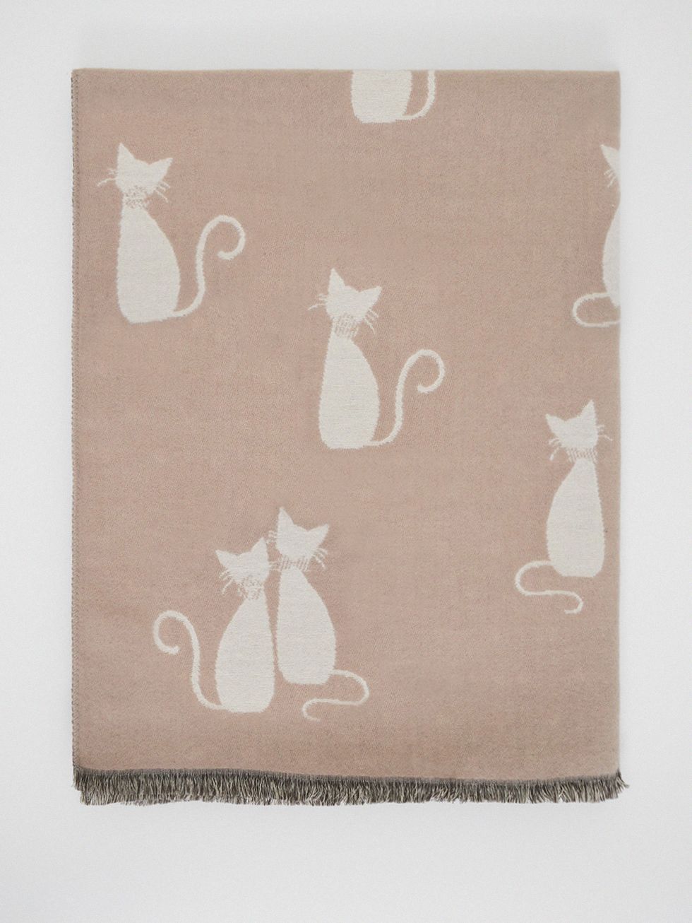 ШАРФ ЖЕНСКИЙ, СВЕТЛО-БЕЖЕВЫЙ