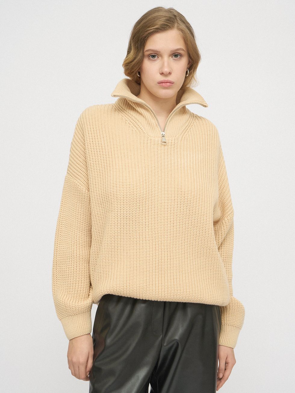 ДЖЕМПЕР ЖЕНСКИЙ, СВЕТЛО-БЕЖЕВЫЙ