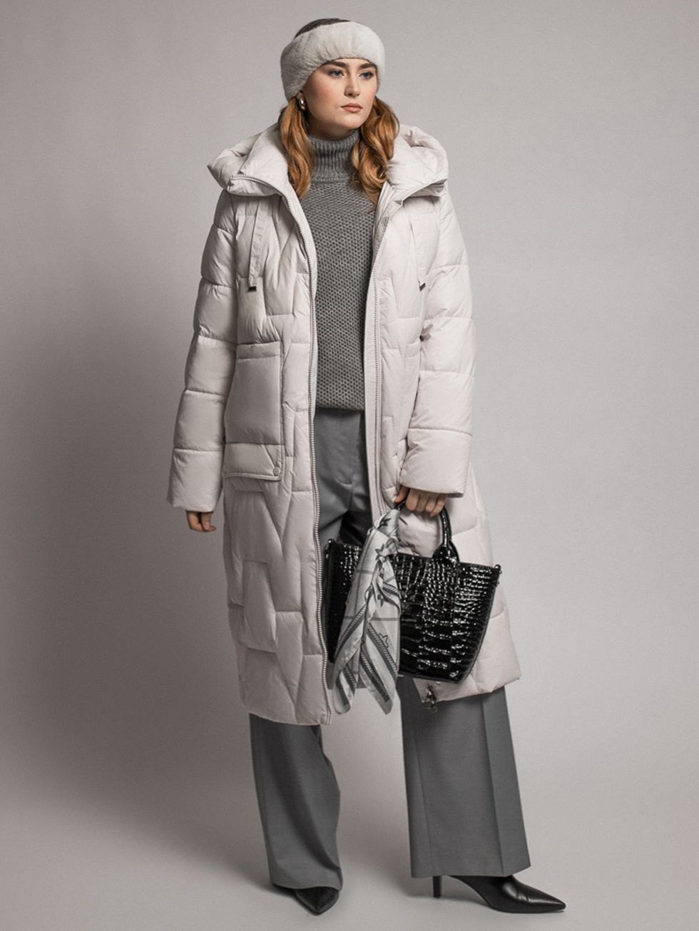 ПУХОВИК ЖЕНСКИЙ, СВЕТЛО-БЕЖЕВЫЙ