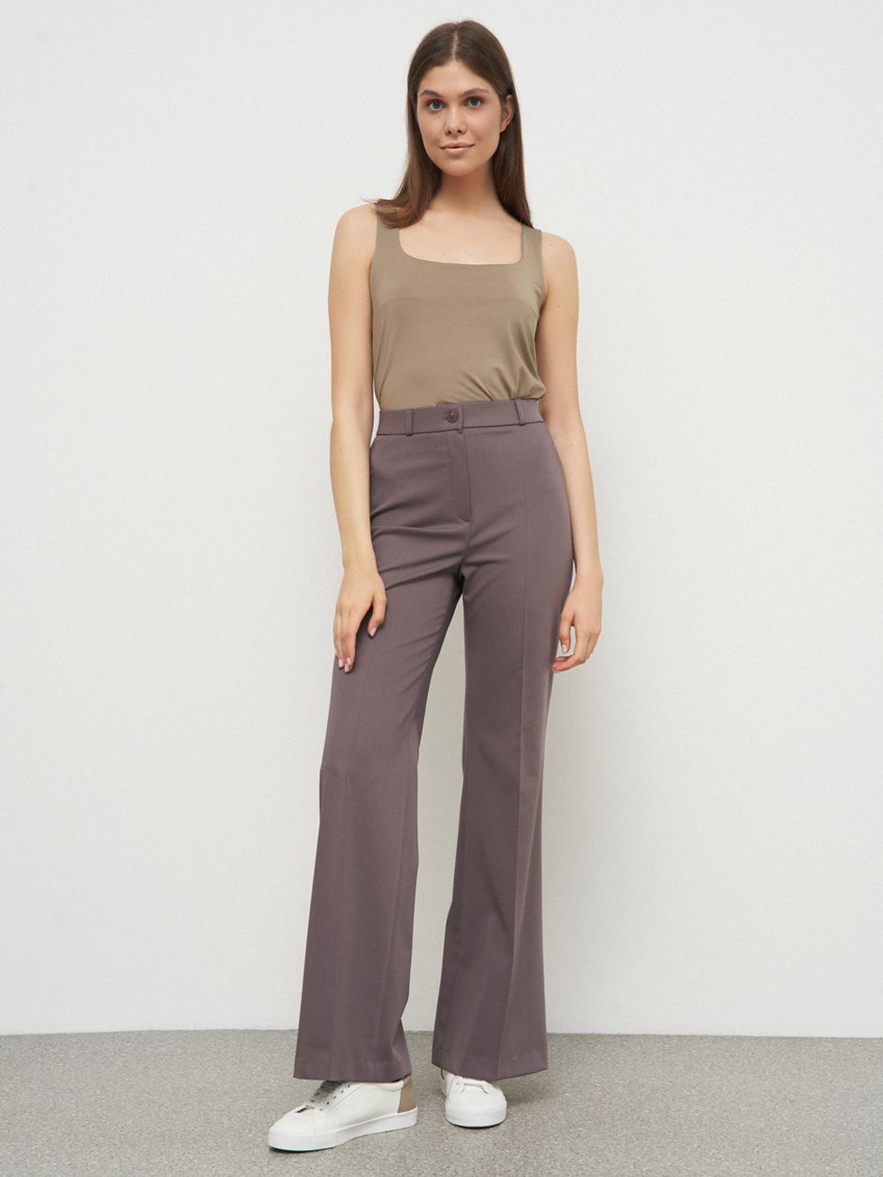 БРЮКИ ЖЕНСКИЕ, СВЕТЛО-КОРИЧНЕВЫЕ