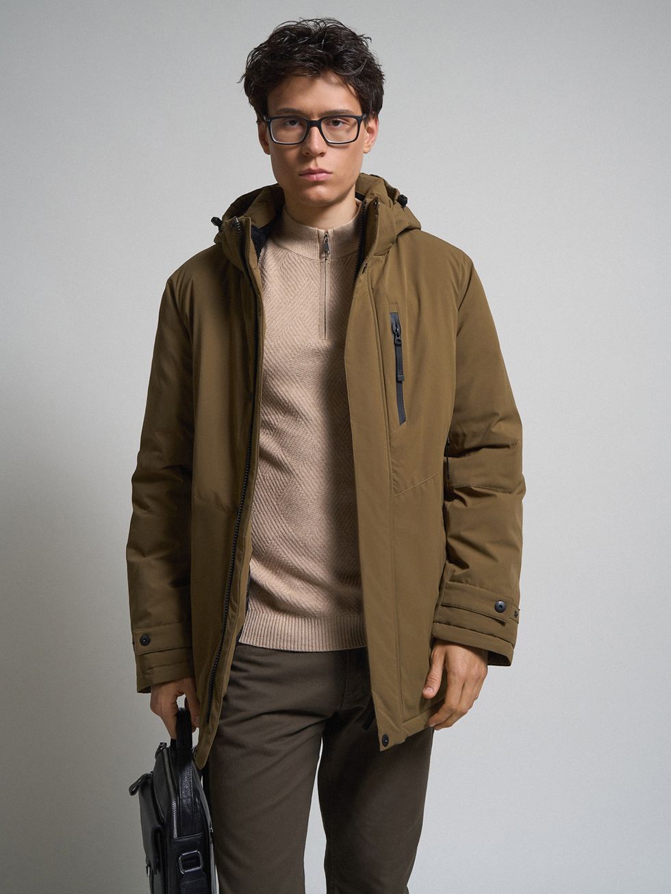 ПАРКА МУЖСКАЯ, СВЕТЛО-КОРИЧНЕВАЯ