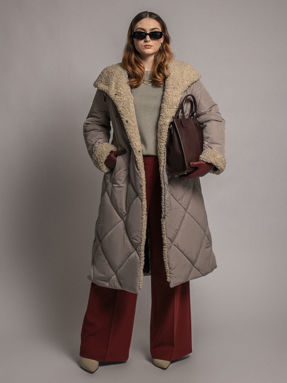 ПУХОВИК ЖЕНСКИЙ, СВЕТЛО-КОРИЧНЕВЫЙ