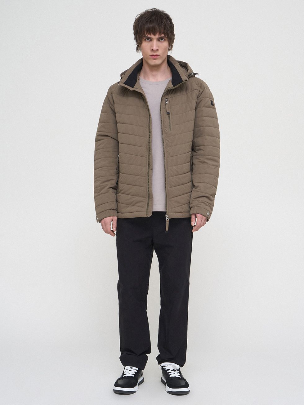 ВЕТРОВКА МУЖСКАЯ, СВЕТЛО-КОРИЧНЕВАЯ