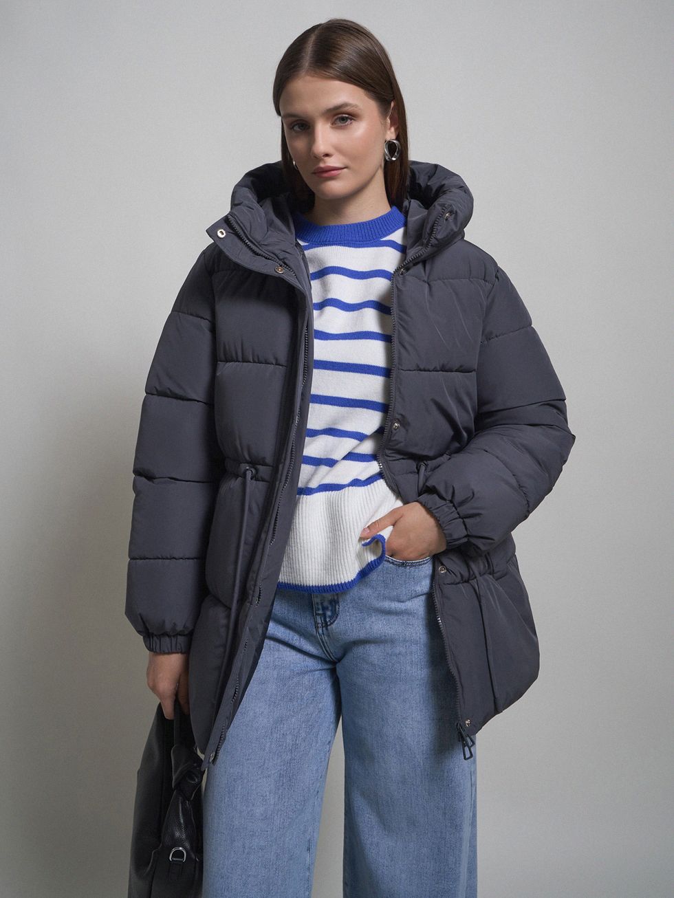 ПУХОВИК ЖЕНСКИЙ, СЕРЫЙ