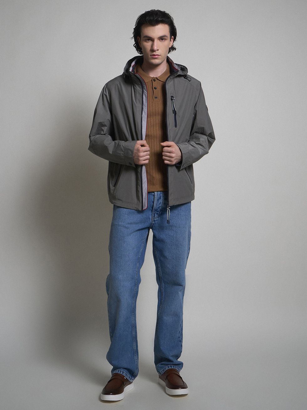 ВЕТРОВКА МУЖСКАЯ, СЕРАЯ