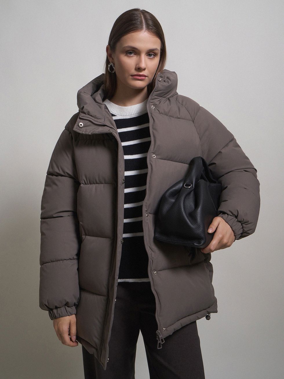 ПУХОВИК ЖЕНСКИЙ, СЕРЫЙ
