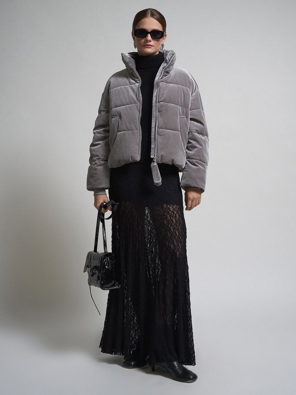 ПУХОВИК ЖЕНСКИЙ, СЕРЫЙ