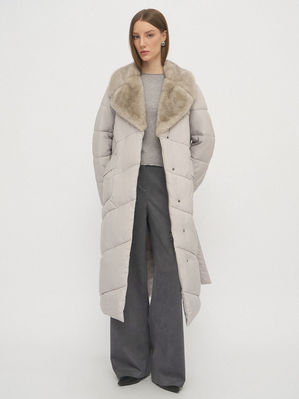 ПУХОВИК ЖЕНСКИЙ, СЕРЫЙ