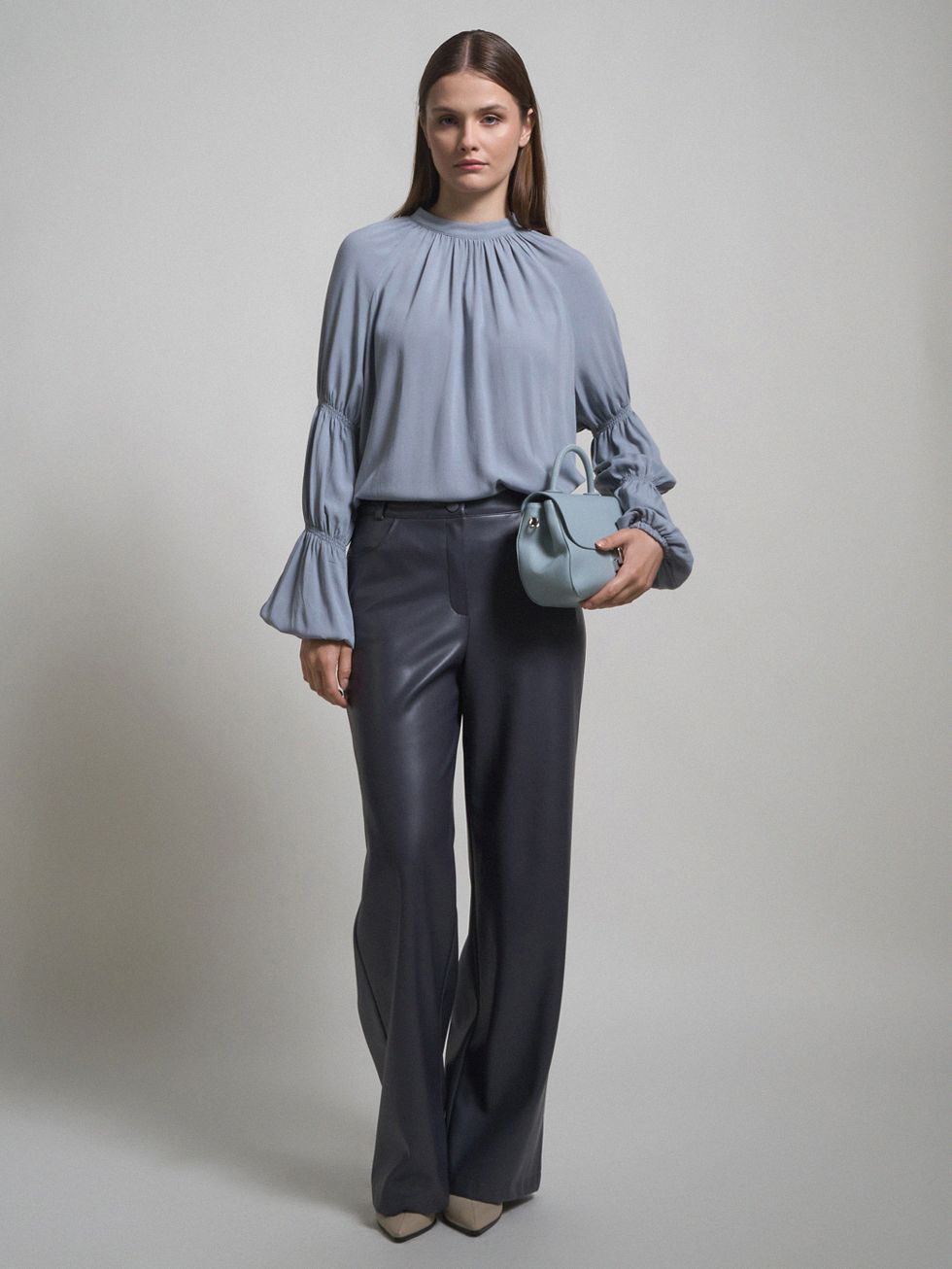 БЛУЗА ЖЕНСКАЯ, СЕРАЯ