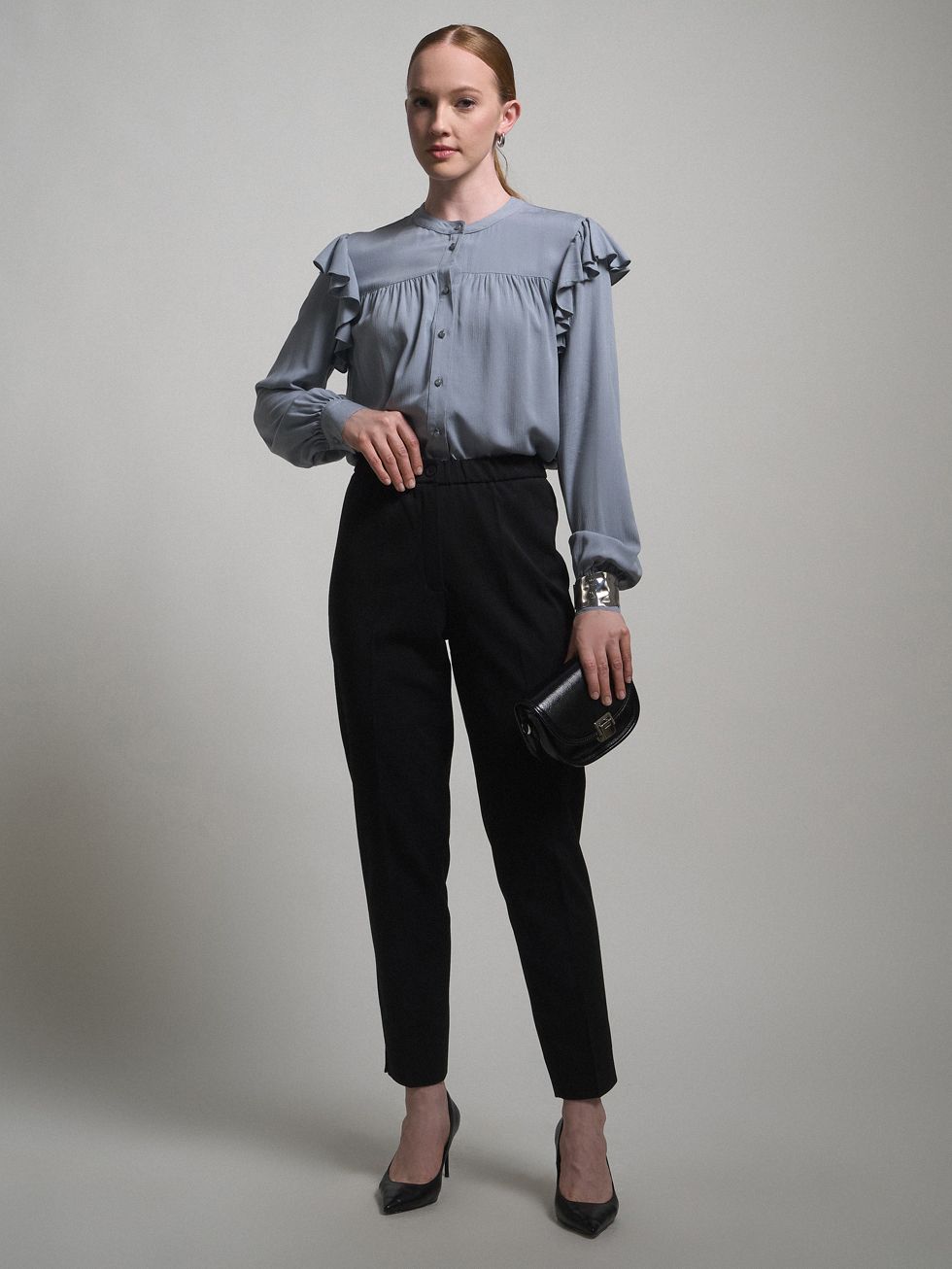 БЛУЗА ЖЕНСКАЯ, СЕРАЯ