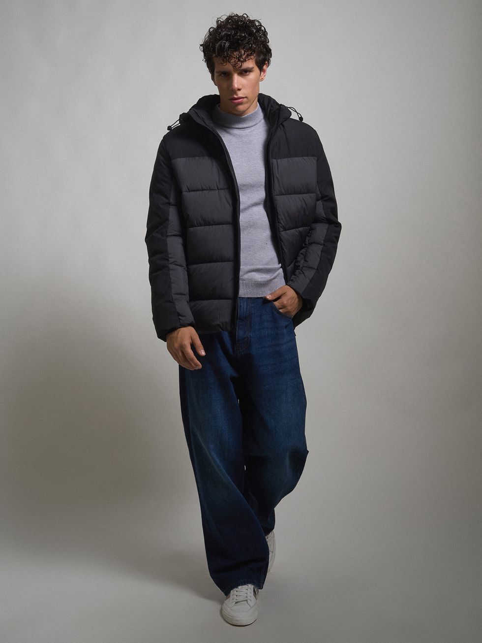 ПУХОВИК МУЖСКОЙ, СЕРЫЙ