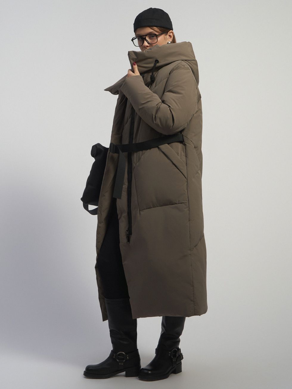 ПУХОВИК ЖЕНСКИЙ, КОРИЧНЕВЫЙ