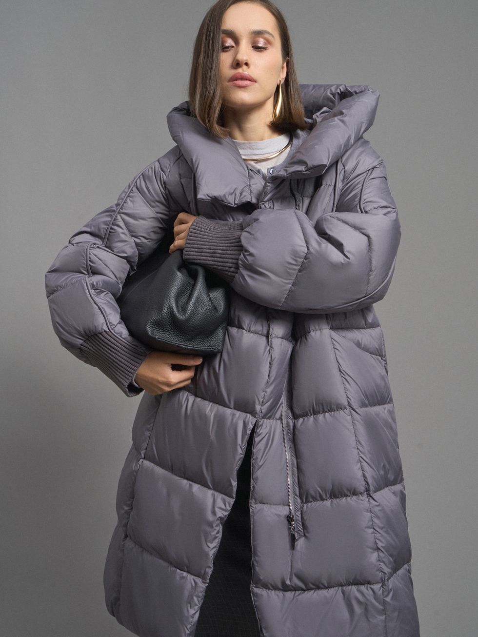 ПУХОВИК ЖЕНСКИЙ, СЕРЫЙ