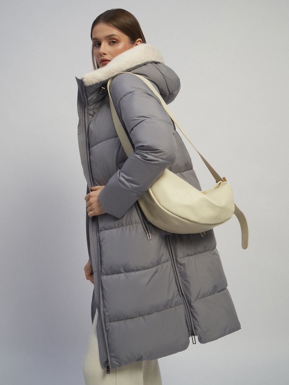 ПУХОВИК ЖЕНСКИЙ, СЕРЫЙ