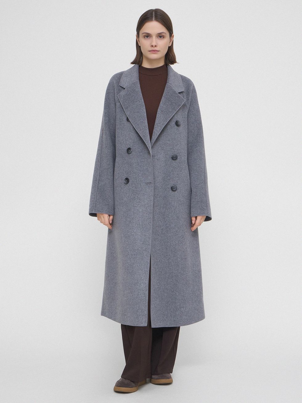 ТЕКСТИЛЬНОЕ ПАЛЬТО ЖЕНСКОЕ, СЕРОЕ