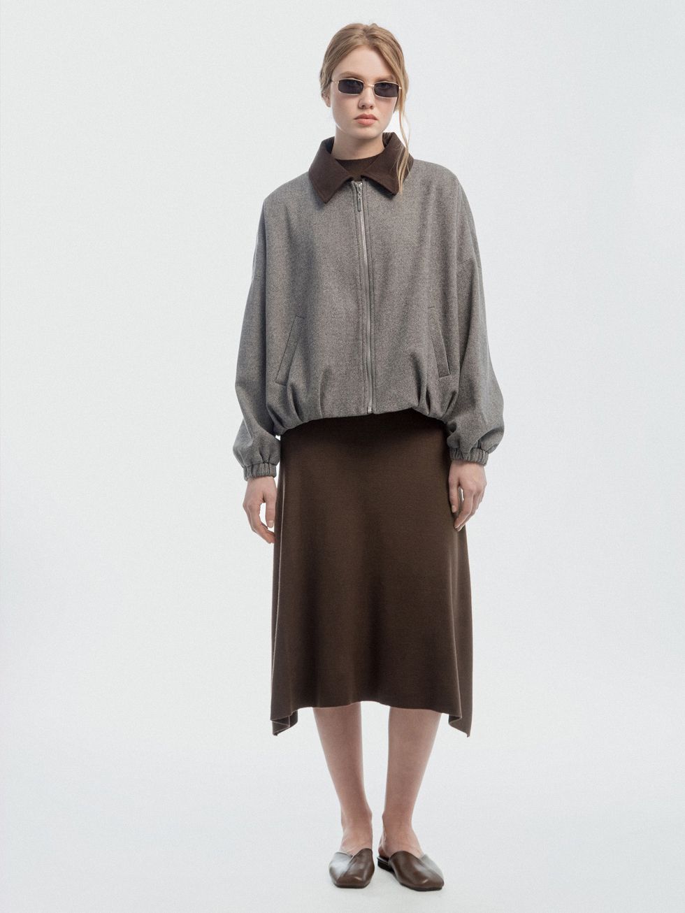 ТЕКСТИЛЬНАЯ КУРТКА ЖЕНСКАЯ, СЕРАЯ