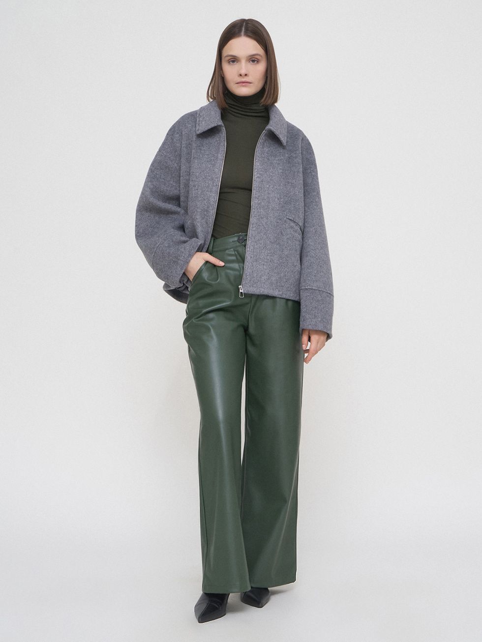 ТЕКСТИЛЬНАЯ КУРТКА ЖЕНСКАЯ, СЕРАЯ