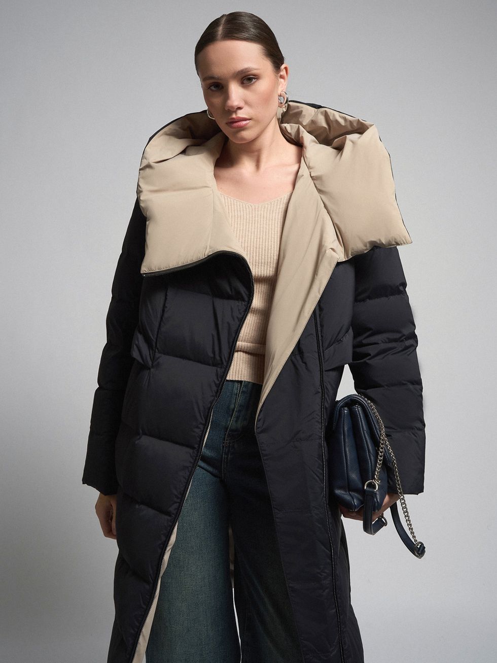 ПУХОВИК ЖЕНСКИЙ, СИНИЙ