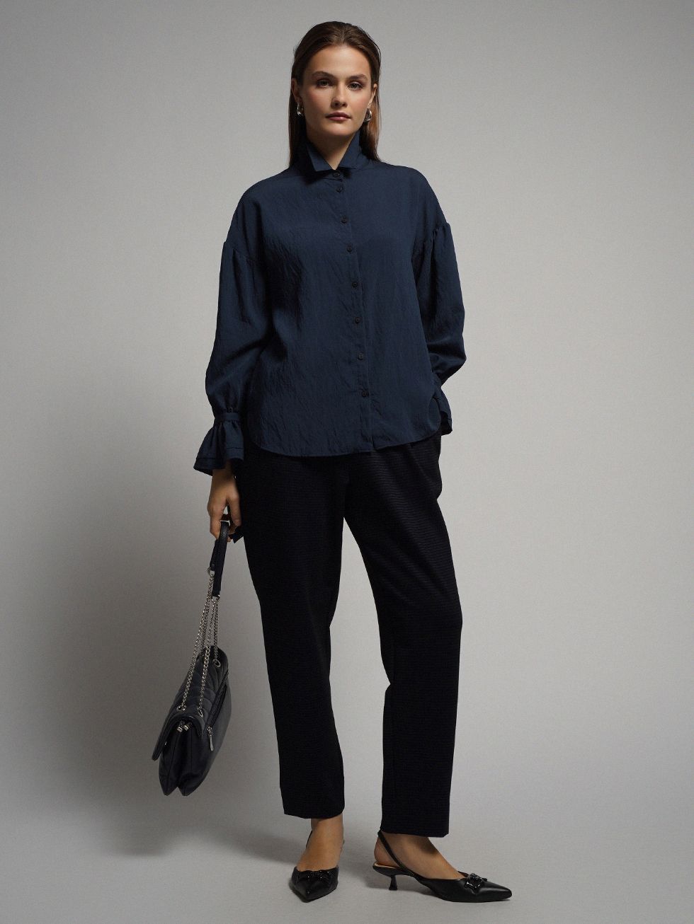 БРЮКИ ЖЕНСКИЕ, СИНИЕ