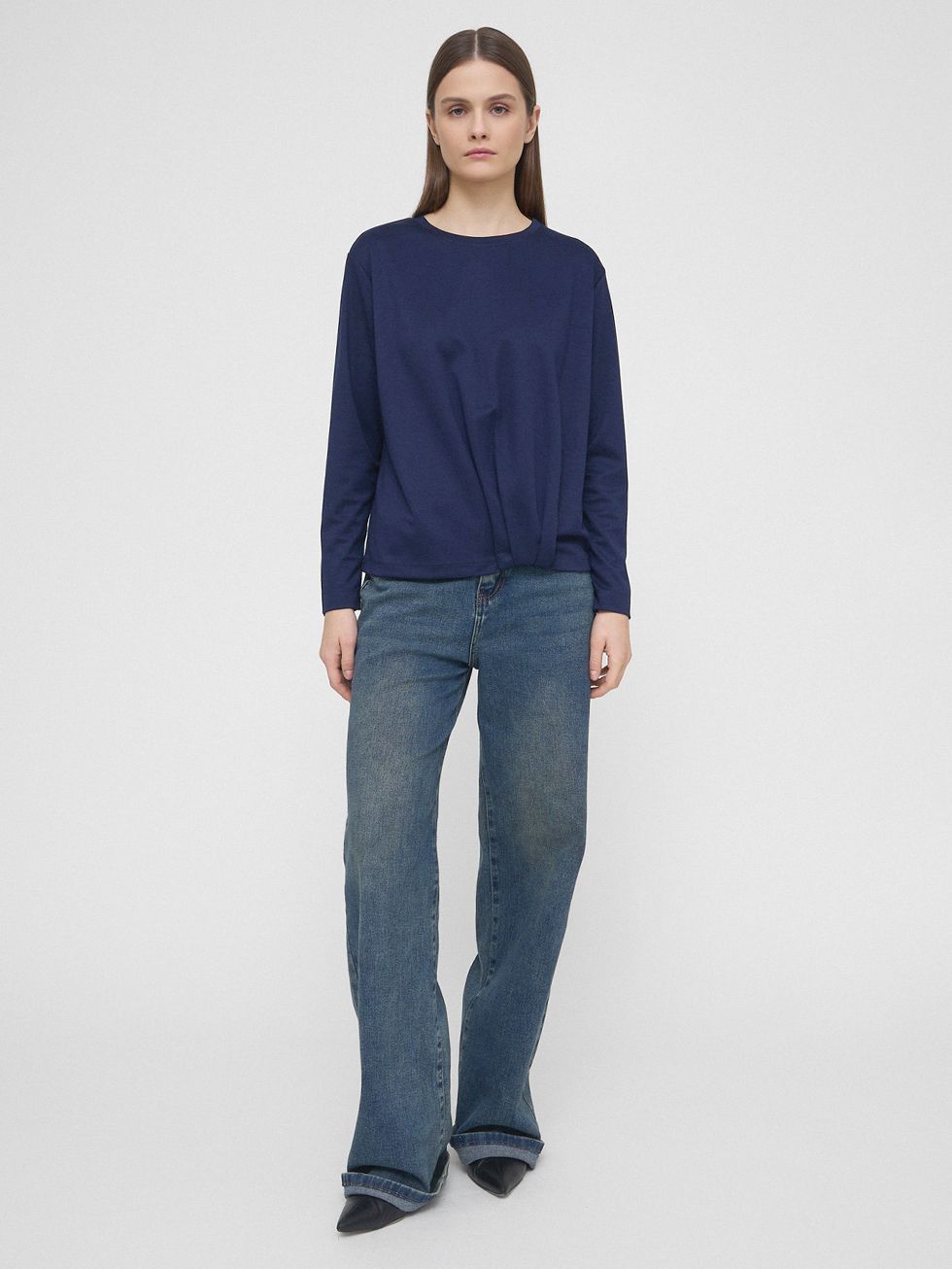 БЛУЗА ЖЕНСКАЯ, СИНЯЯ