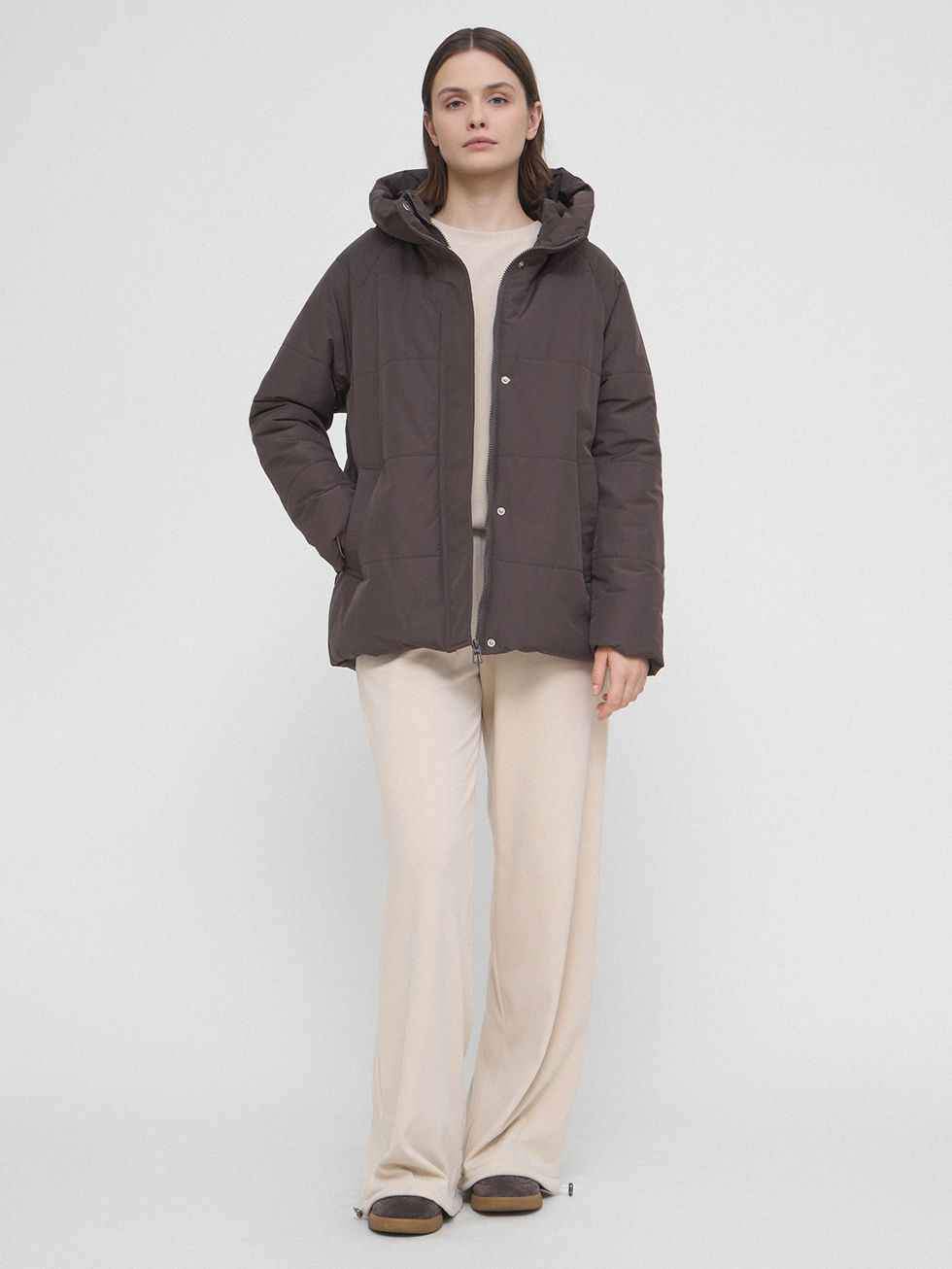 ВЕТРОВКА ЖЕНСКАЯ, ТЕМНО-КОРИЧНЕВАЯ