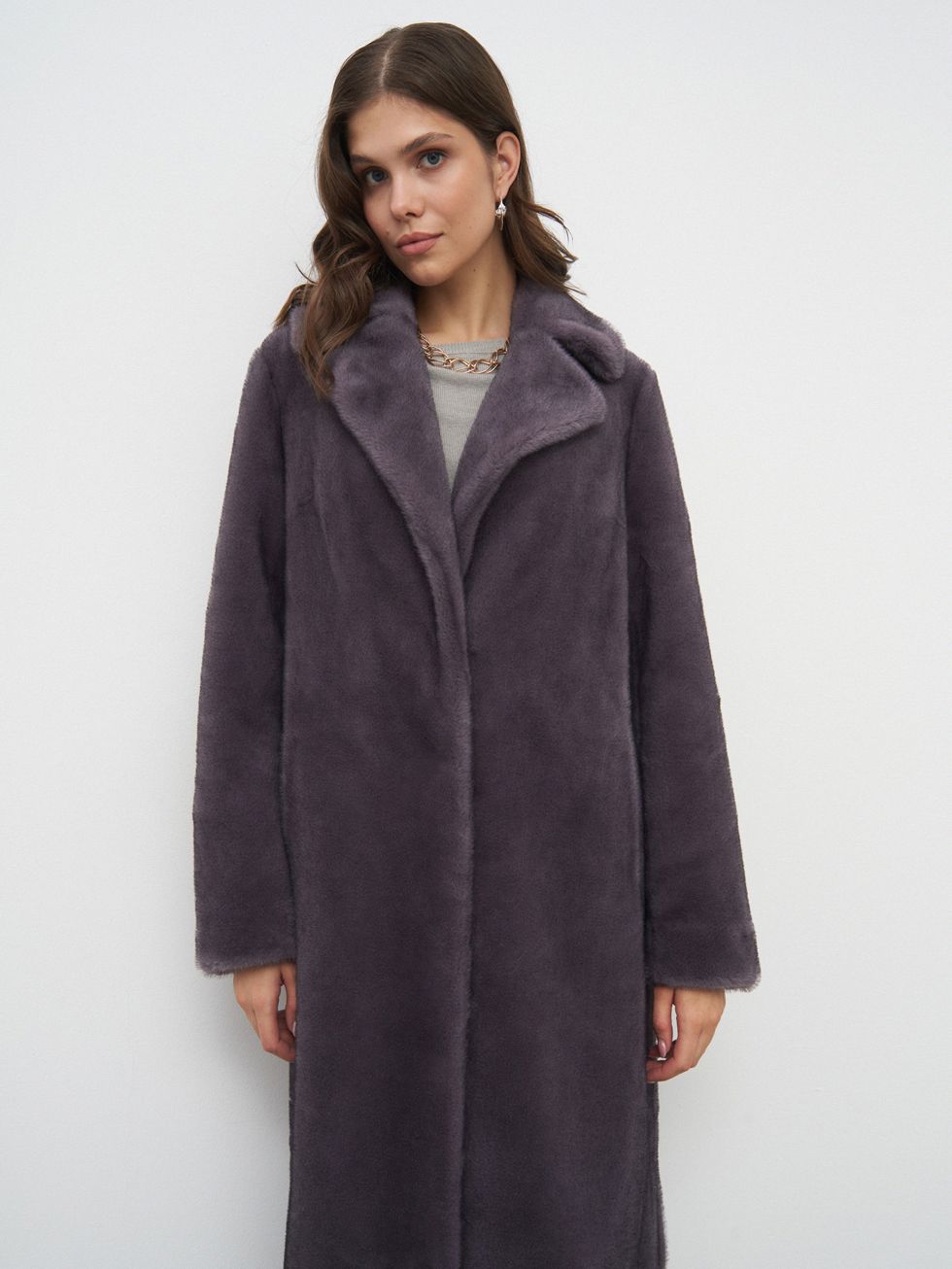 ШУБА ФИОЛЕТОВАЯ, ПОЛИЭСТЕР