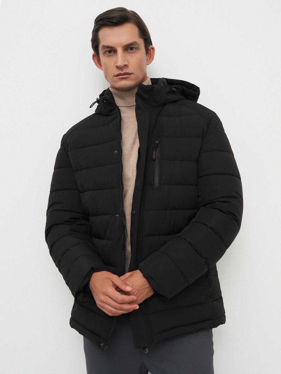 ПУХОВИК МУЖСКОЙ, ЧЕРНЫЙ