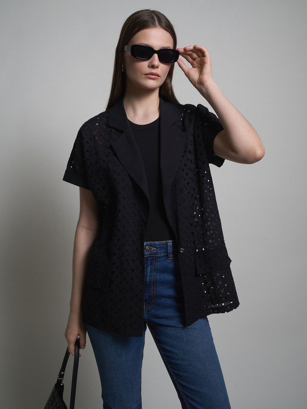 БЛУЗА ЖЕНСКАЯ, ЧЕРНАЯ