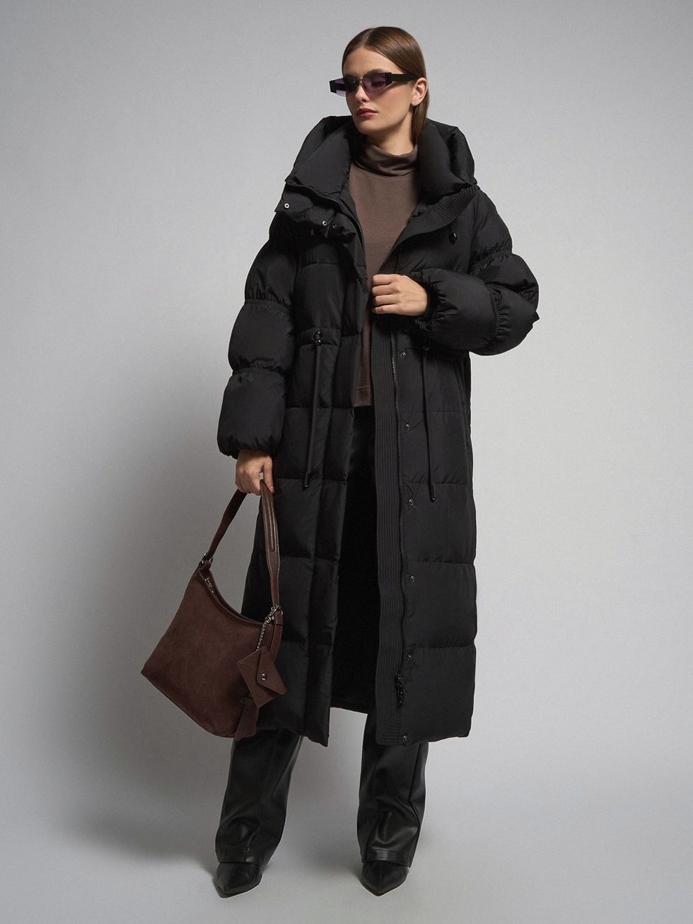 ПУХОВИК ЖЕНСКИЙ, ЧЕРНЫЙ