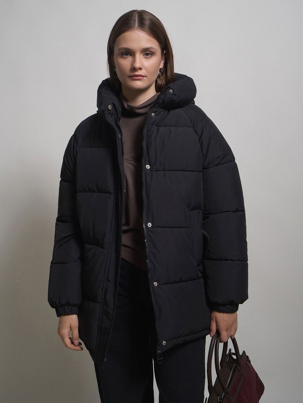 ПУХОВИК ЖЕНСКИЙ, ЧЕРНЫЙ