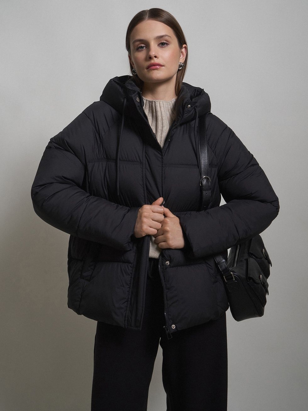 ПУХОВИК ЖЕНСКИЙ, ЧЕРНЫЙ