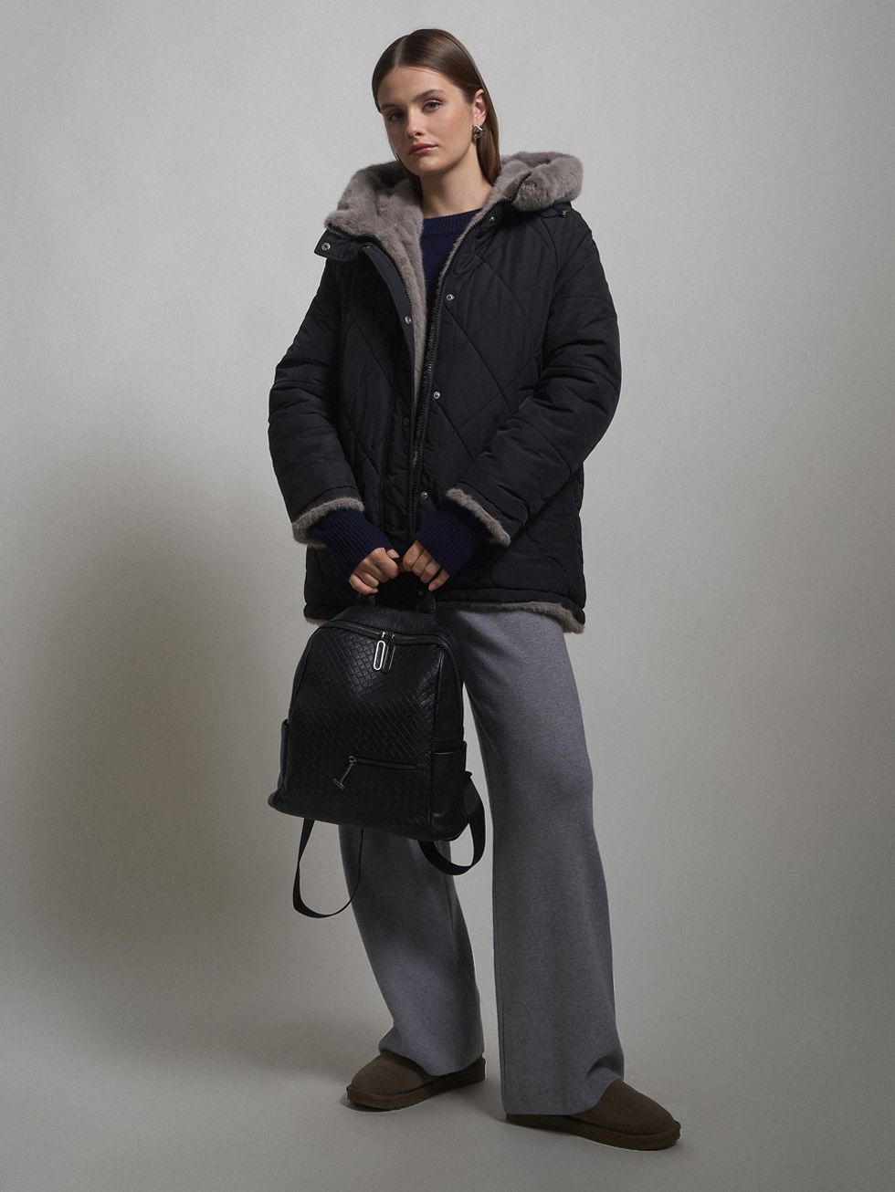 ПУХОВИК ЖЕНСКИЙ, ЧЕРНЫЙ