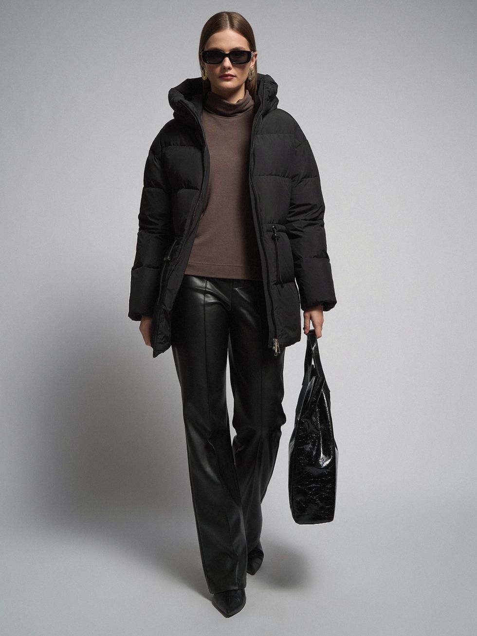 ПУХОВИК ЖЕНСКИЙ, ЧЕРНЫЙ