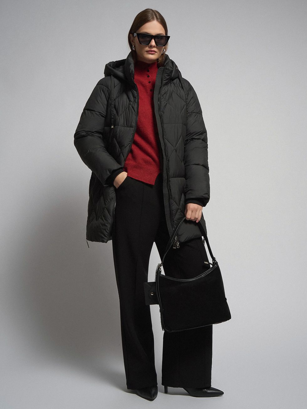 ПУХОВИК ЖЕНСКИЙ, ЧЕРНЫЙ