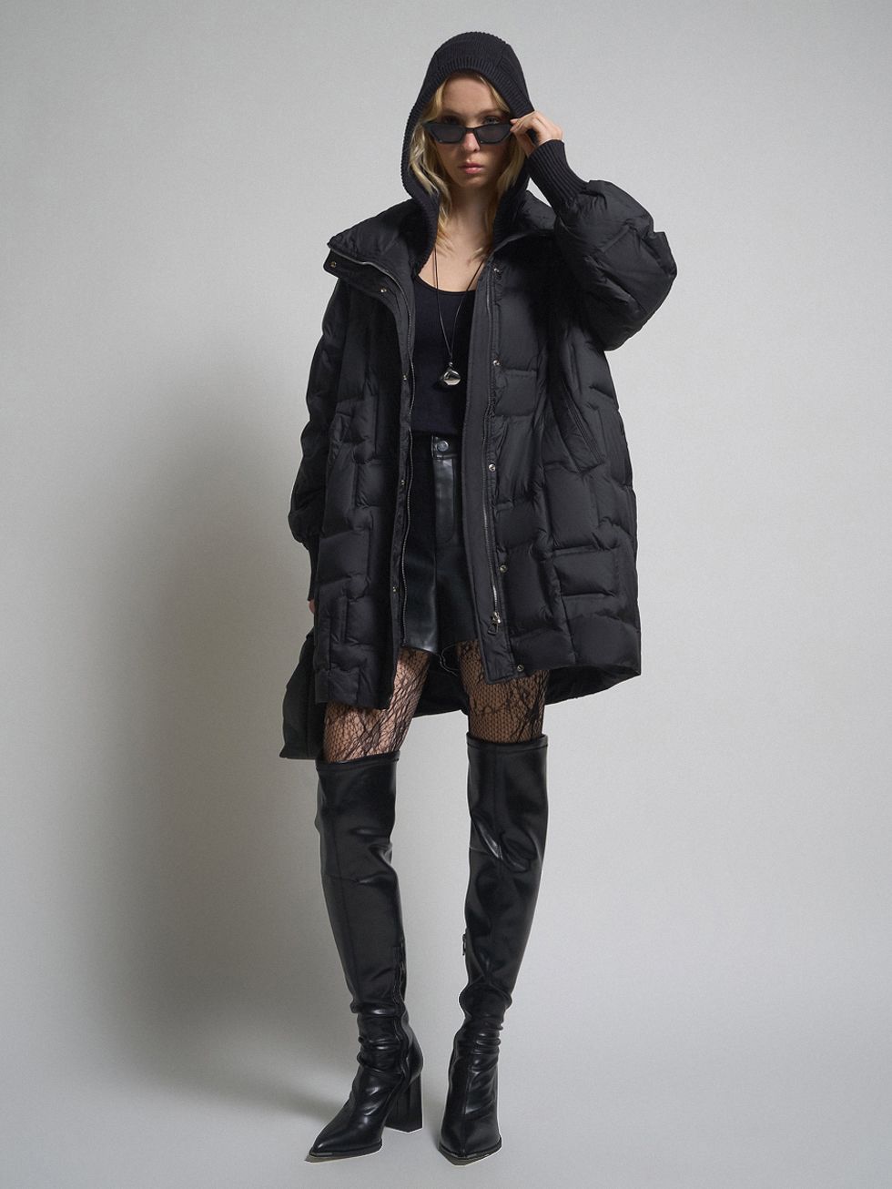 ПУХОВИК ЖЕНСКИЙ, ЧЕРНЫЙ