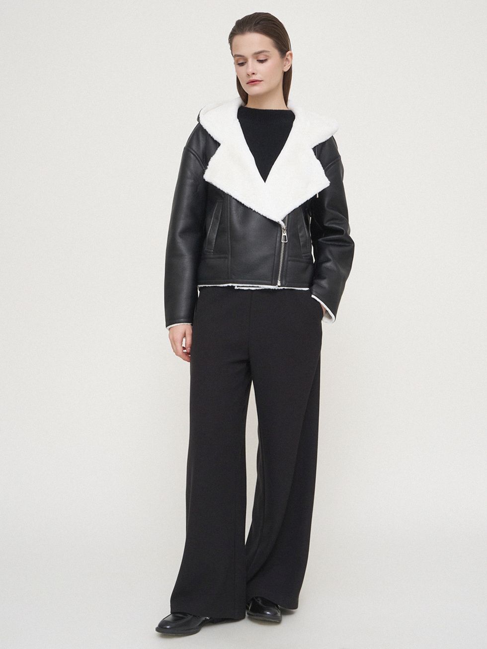 ДУБЛЕНКА ЖЕНСКАЯ, ЧЕРНАЯ