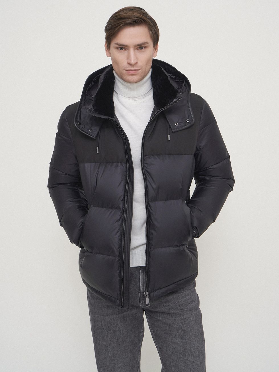 ПУХОВИК МУЖСКОЙ, ЧЕРНЫЙ