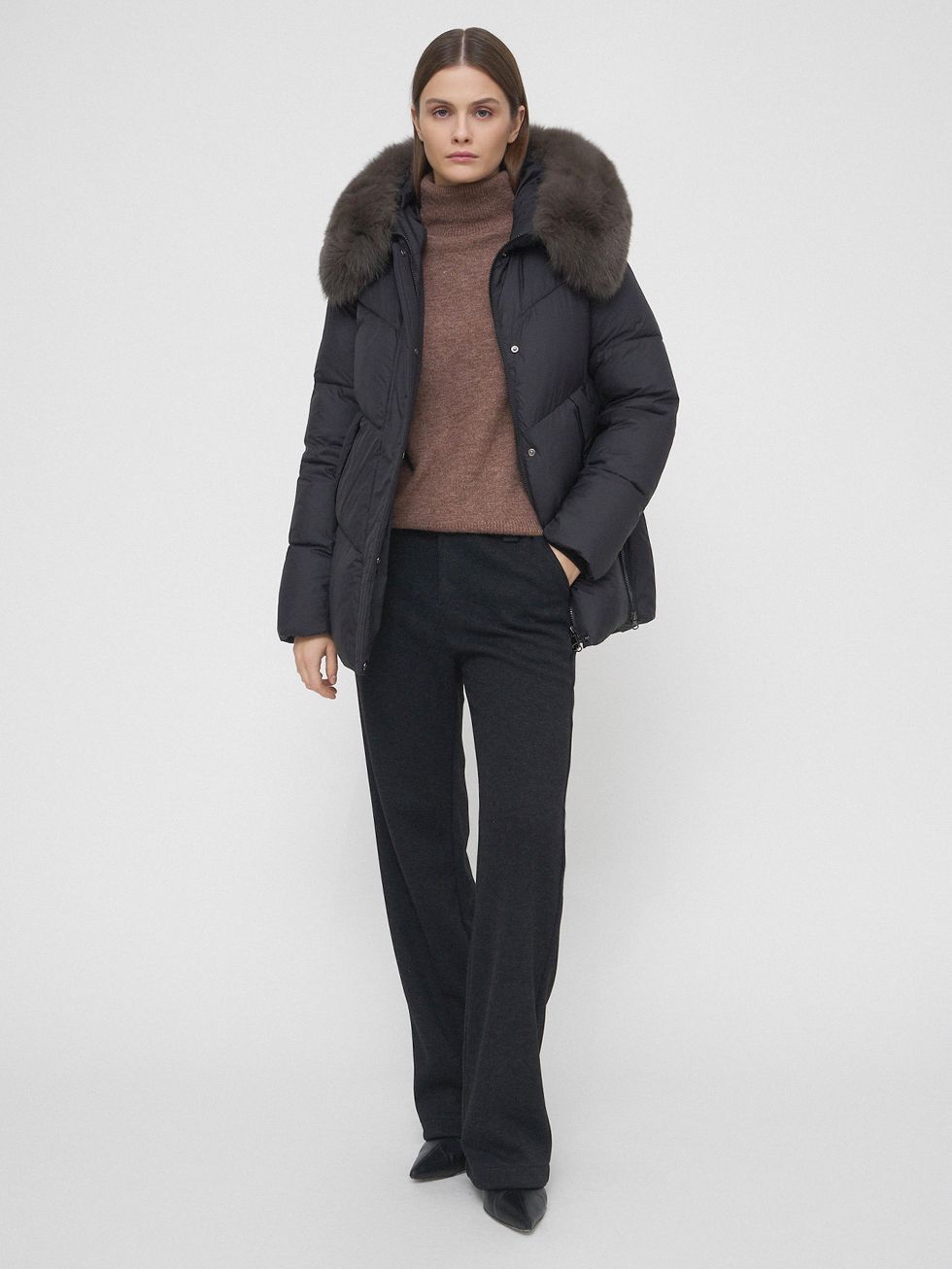 ПУХОВИК ЖЕНСКИЙ, ЧЕРНЫЙ