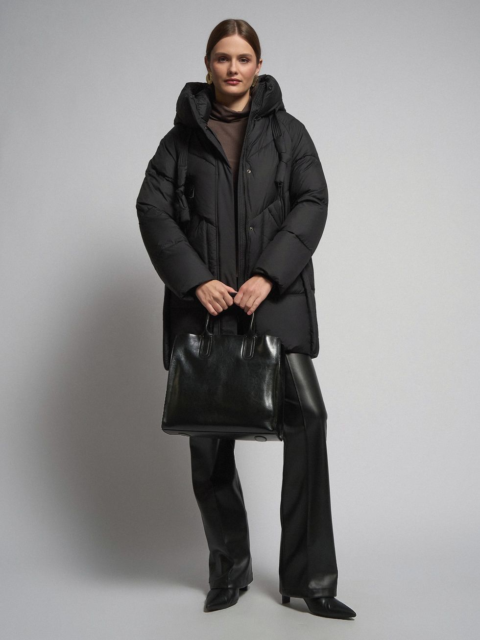 ПУХОВИК ЖЕНСКИЙ, ЧЕРНЫЙ