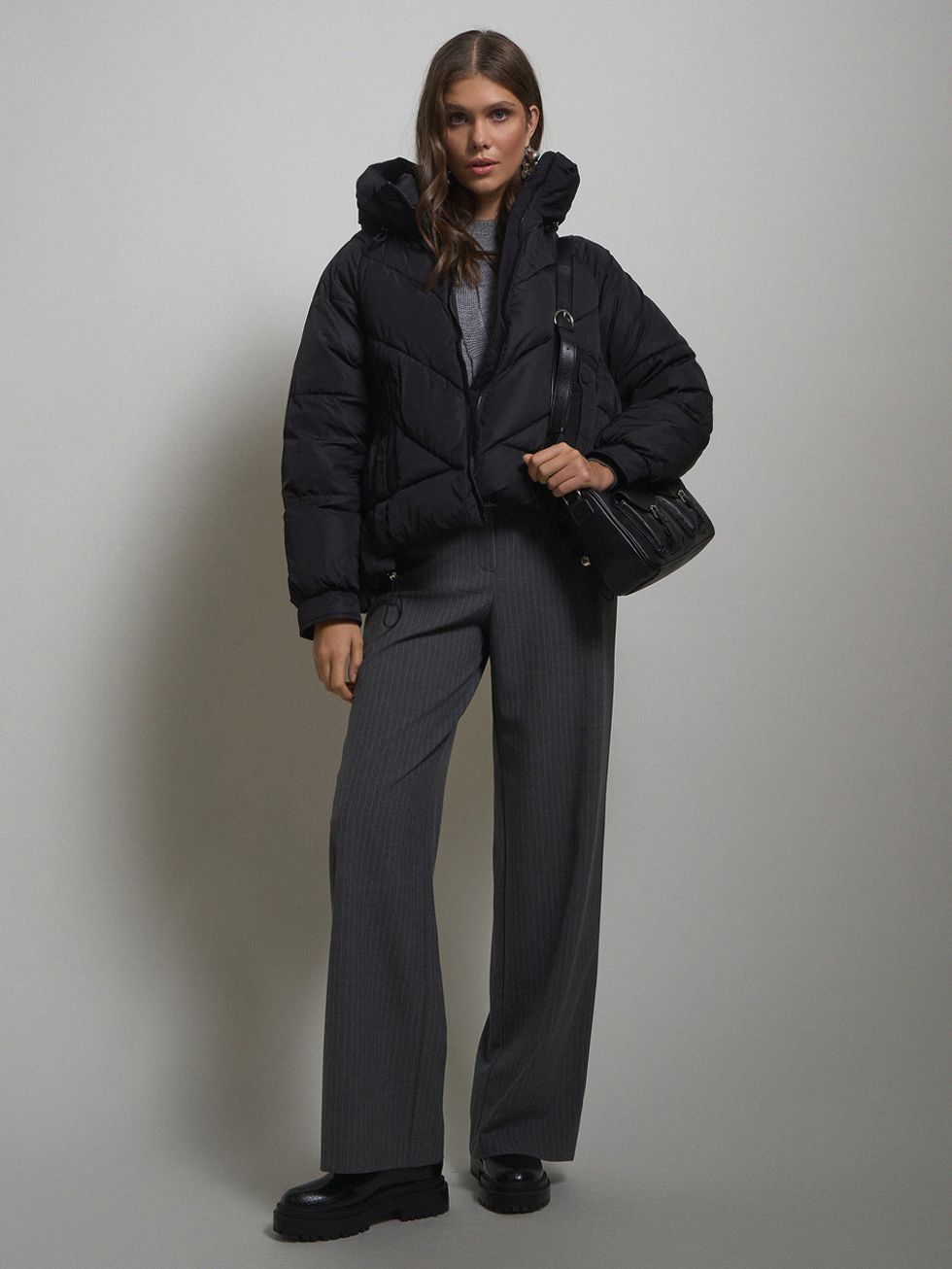 ПУХОВИК ЖЕНСКИЙ, ЧЕРНЫЙ