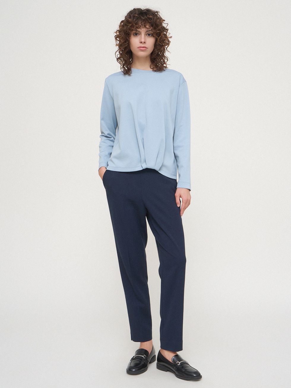 БРЮКИ ЖЕНСКИЕ, ТЕМНО-СИНИЕ