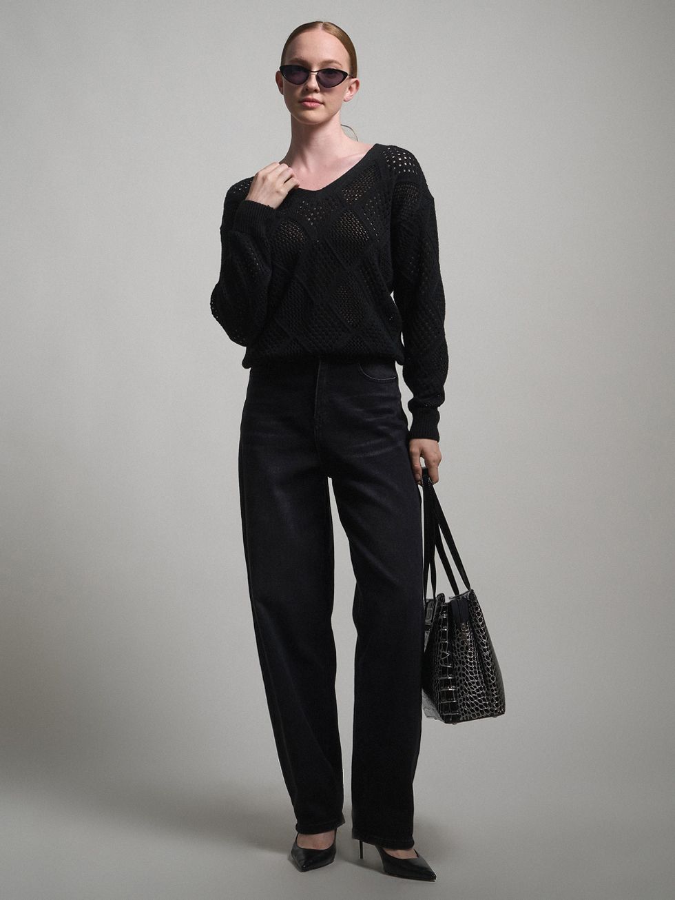 ДЖЕМПЕР ЖЕНСКИЙ, ЧЕРНЫЙ