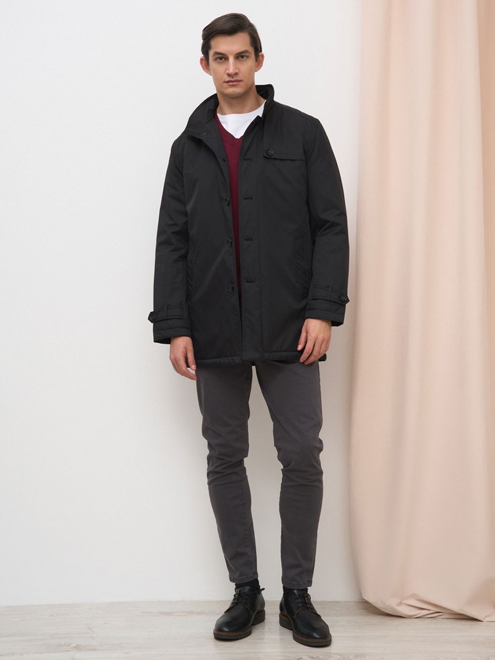 ВЕТРОВКА МУЖСКАЯ, ЧЕРНАЯ