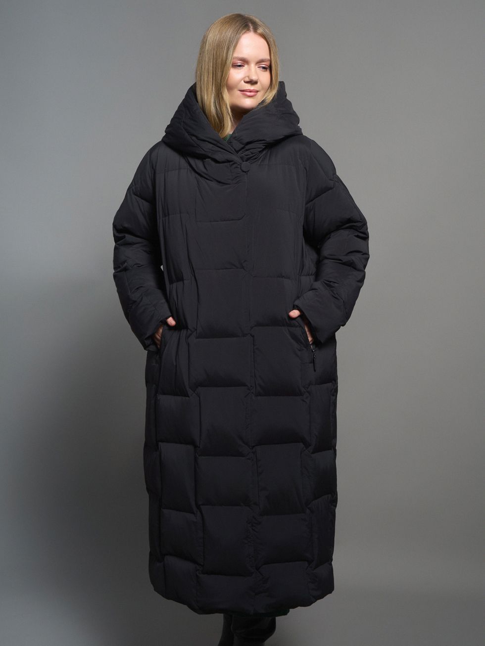 ПУХОВИК ЖЕНСКИЙ, ЧЕРНЫЙ