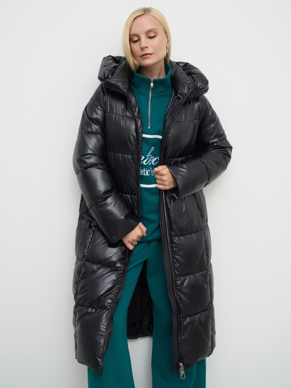 ПУХОВИК ЖЕНСКИЙ, ЧЕРНЫЙ