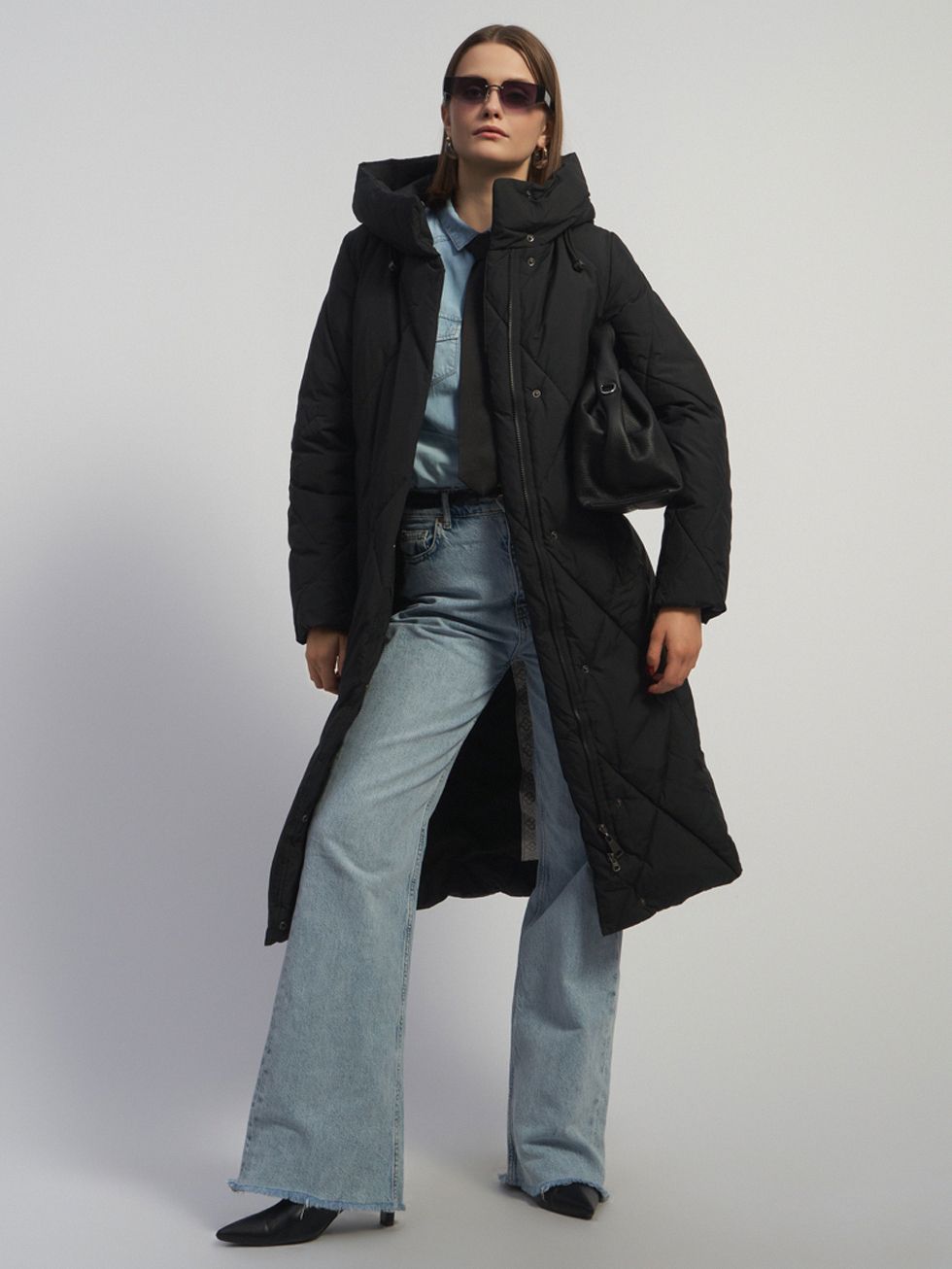 ПУХОВИК ЖЕНСКИЙ, ЧЕРНЫЙ