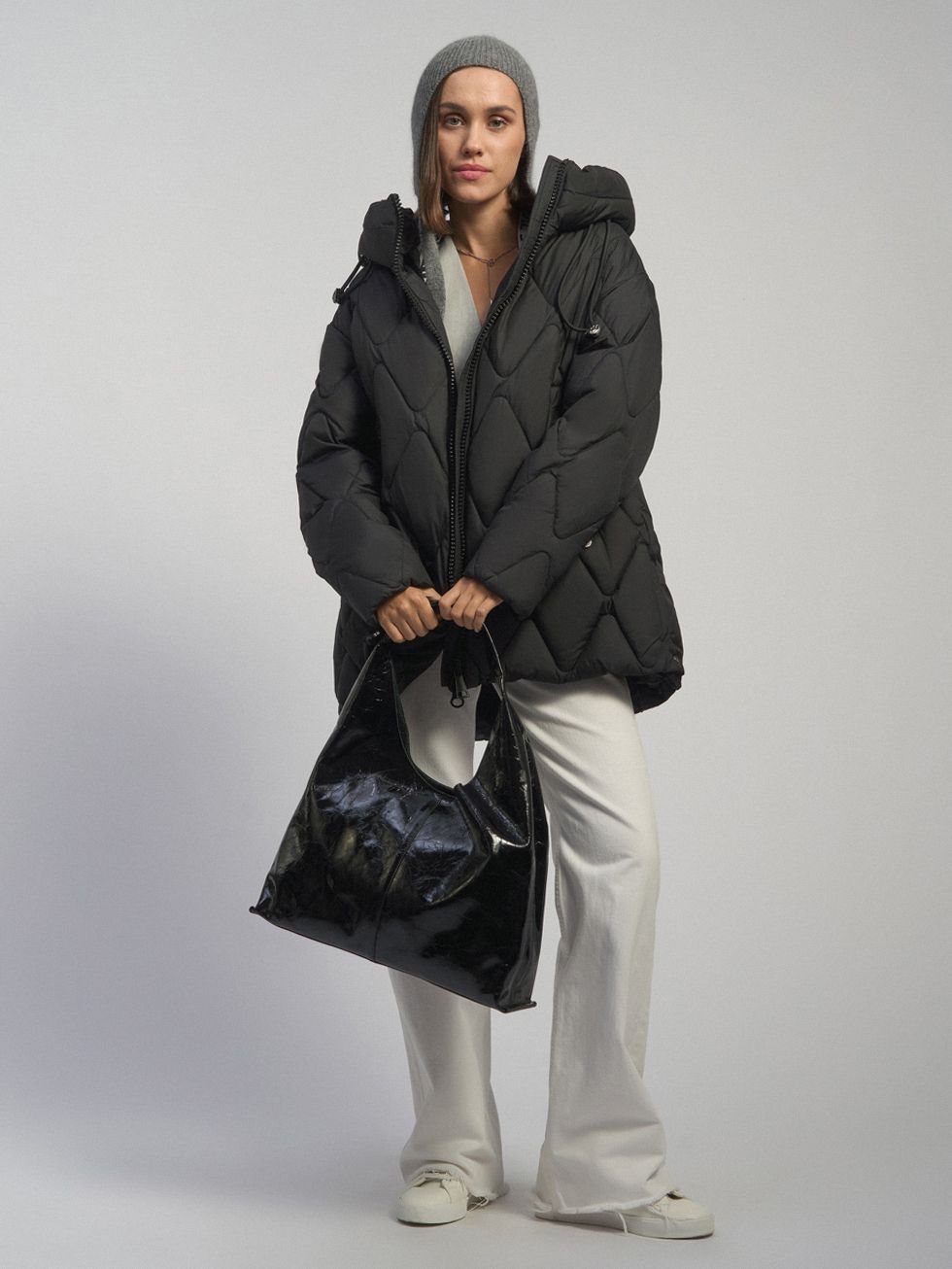 ПУХОВИК ЖЕНСКИЙ, ЧЕРНЫЙ