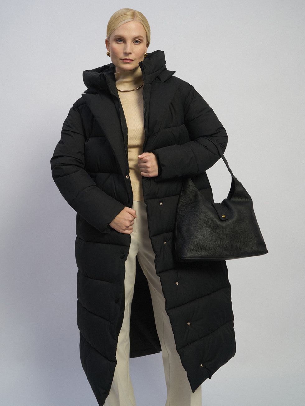 ПУХОВИК ЖЕНСКИЙ, ЧЕРНЫЙ