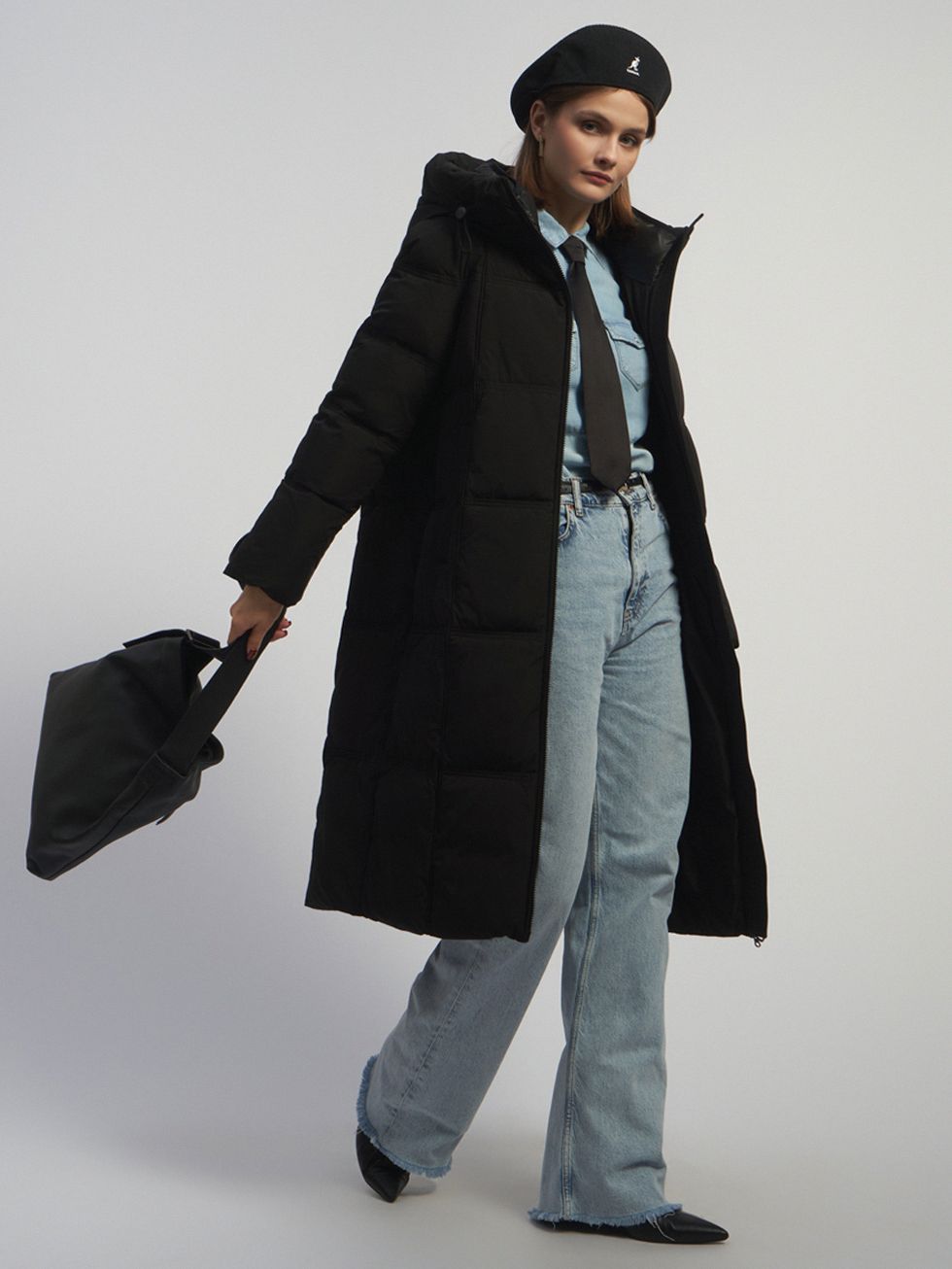 ПУХОВИК ЖЕНСКИЙ, ЧЕРНЫЙ